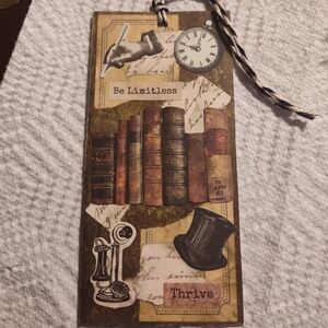 Vintage Style Bookmark with Inspirational Quotes
